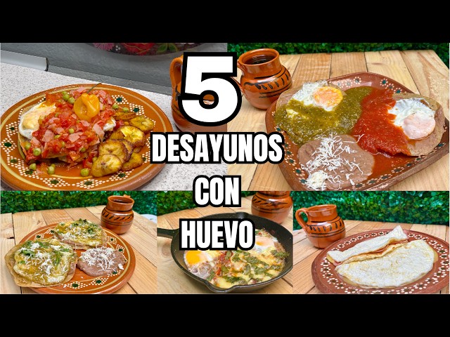 5 Desayunos con huevo 🍳 desayunos rápidos y fáciles Fabi Zea