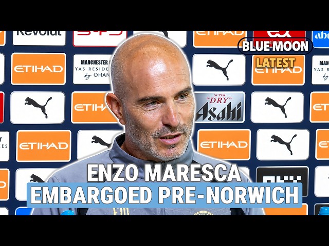 Enzo Maresca on Pep, Haaland, derby win and academy | Manchester City v Norwich City | Embargoed
