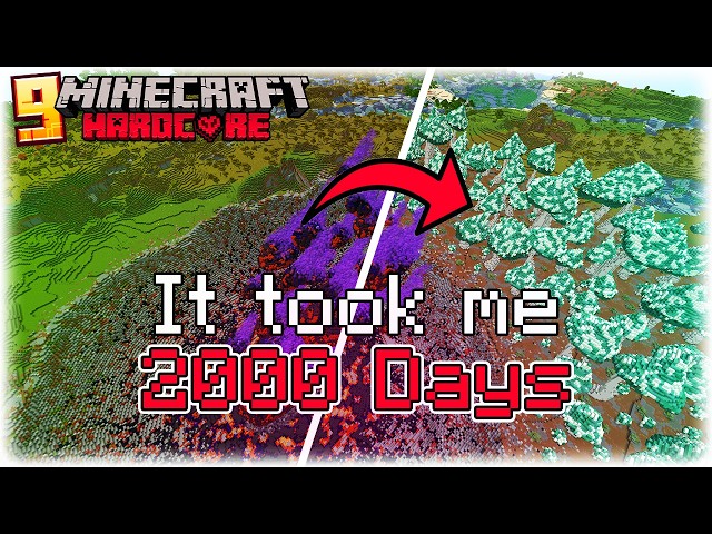 I Transformed My 5000 Day Hardcore Minecraft World!