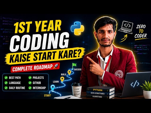 💻 Coding Kaise Start Kare? | 1st Year Students Complete Roadmap 2026