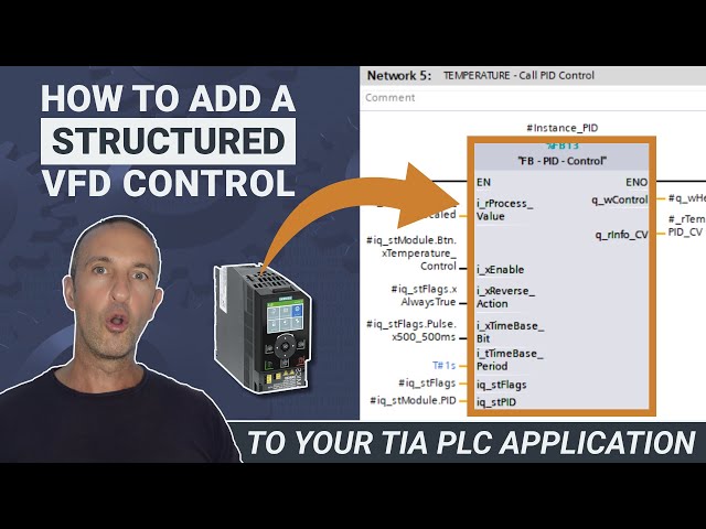 How to Add a Structured VFD Control to your TIA Portal PLC Application (4 Step Tutorial)