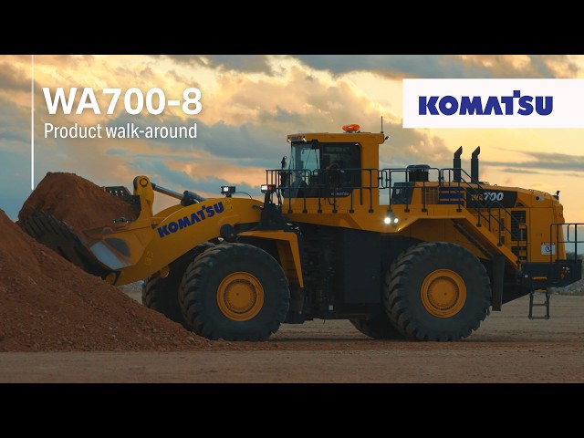 Komatsu WA700-8 wheel loader walk-around: power, reliability and proven uptime