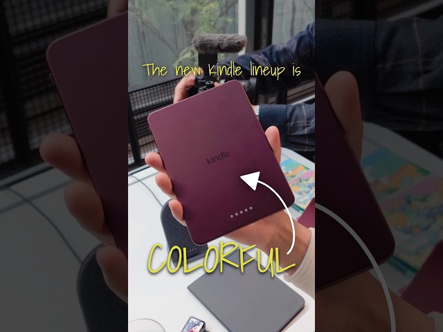 The new Amazon Kindle lineup is COLORFUL