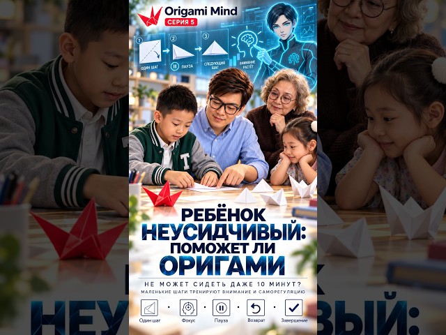 Ребёнок неусидчивый: поможет ли оригами? | STEM - Серия 5 #ОригамиДляДетей #РазвитиеВнимания