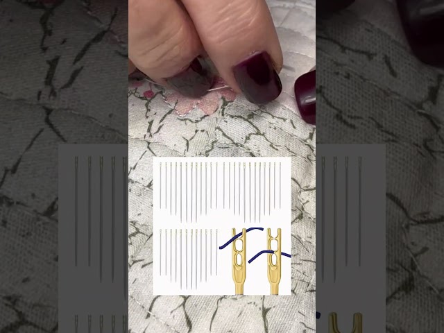 Hiding quilting or blanket stitch threads doesn't have to be a struggle! ✨