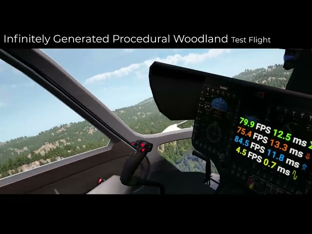 Infinite Procedural Woodland Flight Test