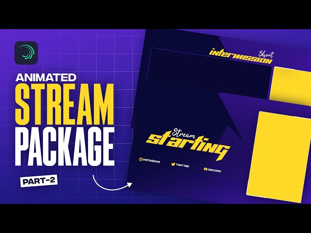 Clean Animated Stream Pack In Alight Motion I Part-2