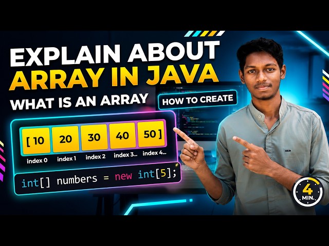 Java Arrays Explained in 5 Minutes | What is an Array? | Array Creation in Java