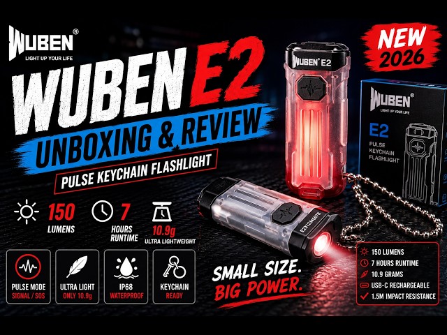 Wuben E2: The TINIEST 150 Lumen EDC Flashlight?! 🔦 | Full Review
