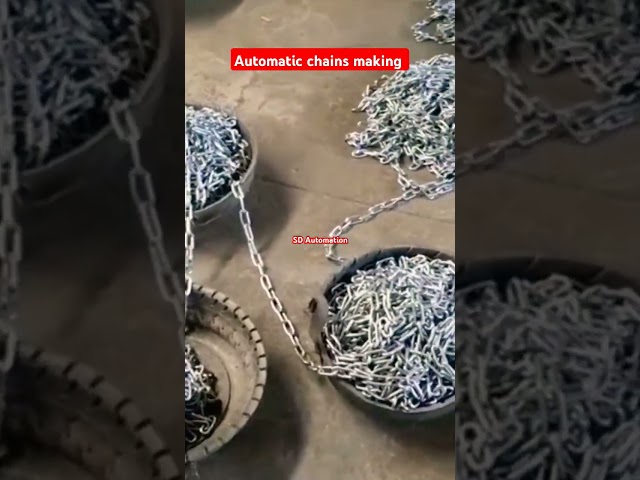 Chains making machine #chain #automation #auto #electrical #plc #engineering #machine #mechanical