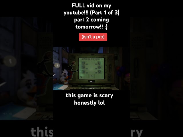 This game is scary but great #fnaf #fivenightsatfreddys #fnaffangames #horror #horrorgaming #scared
