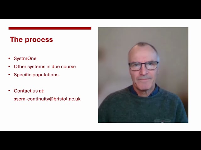 Bristol Continuity of Care Calculator - demonstration