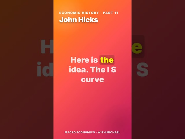 John Hicks: The IS-LM Model Explained
