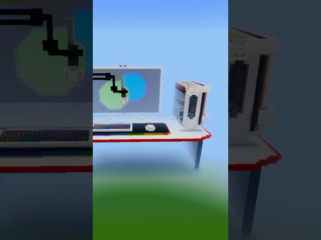 Noob vs pro vs hacker Pc Challenge #shorts #short #viralshorts #minecraft