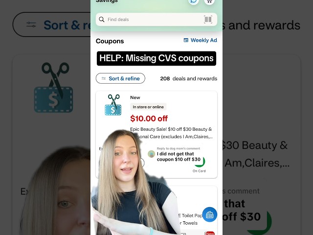 HELP: Missing CVS coupons! π³