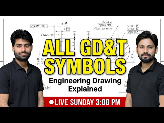Top 20 Engineering Drawing Symbols Every CNC Programmer Must Know | LIVE