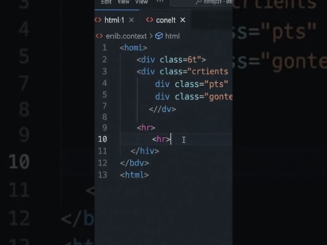 HTML "hr" horizontal Tag Explained 💻 | Add a Horizontal Line Between Sections | Easy Example