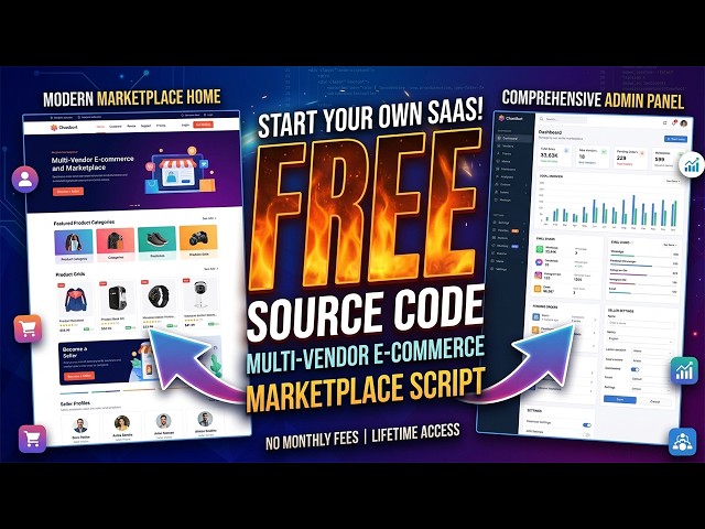 Free Multi Vendor Marketplace Website | Free Ecommerce Website Source Code