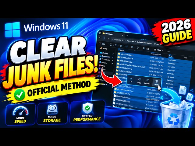 How to Clear Cache & Junk Files in Windows 10/11 (2026 Guide)
