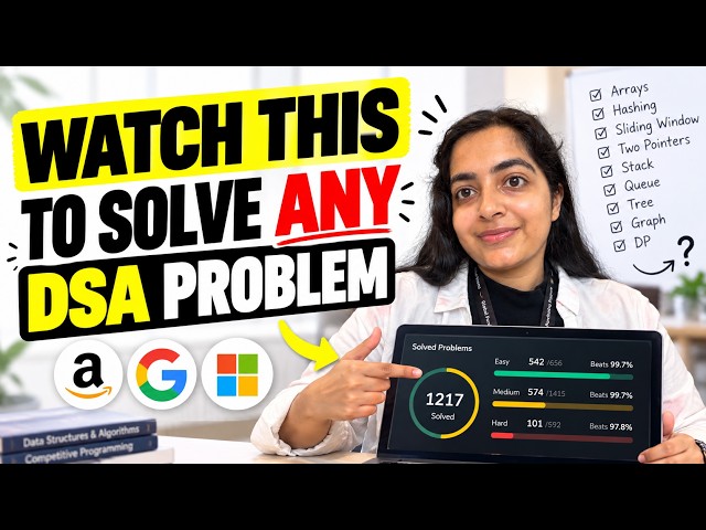 How to Solve ANY DSA Problem in an Interview 🤯 | My Framework