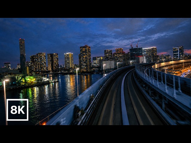 Twilight Ride across Tokyo Bay / 8K 60fps HDR / Soft Lofi Beats