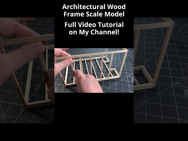 How to Build a Basswood or Balsa Wood Frame for Architectural Models #diy #scalemodel #architecture