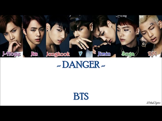 BTS (방탄소년단) - Danger (HAN_ROM_IND_Color_Code_Lyrics)