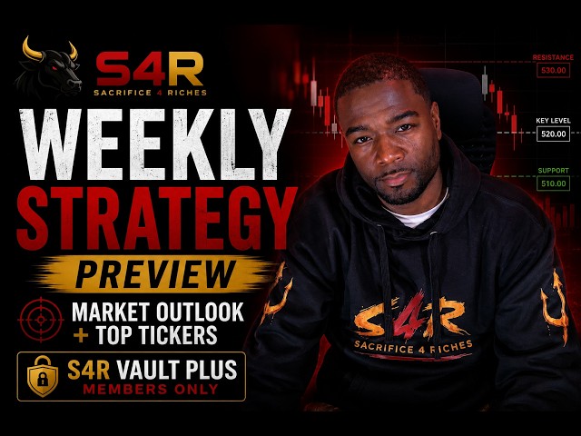 S4R Vault Plus Weekly Strategy Preview | Market Outlook + Top Tickers | Follow @stocks4rell