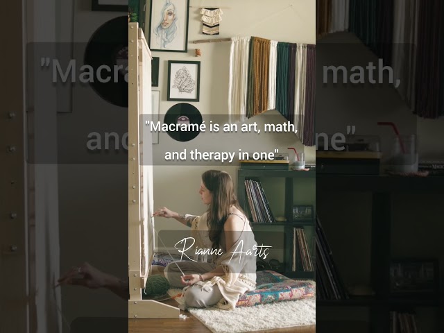 Macramé is an art, math, and therapy in one