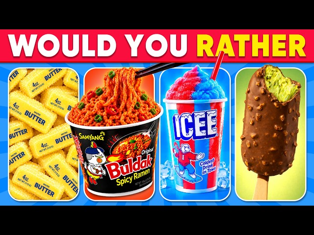 Would You Rather...? 🧁🍟 SWEET vs SAVORY 🍜🍓 Sweet & Salty Food Battle ~ Daily Quiz