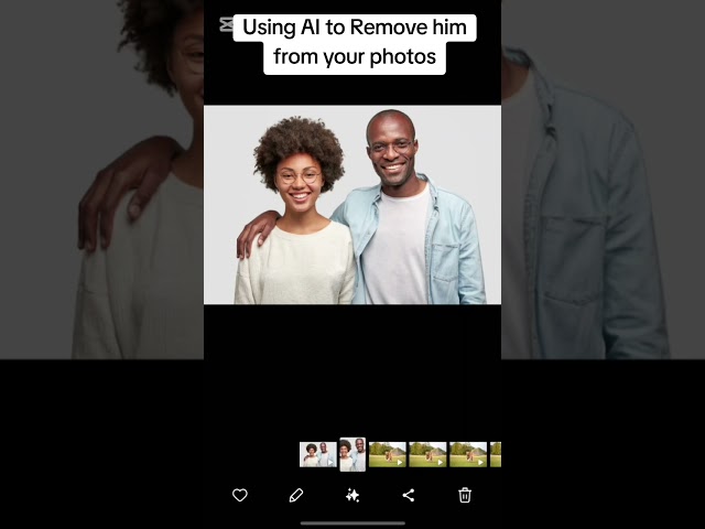 Using @Samsung AI to Remove him from your photoes #samsung #ai #tech #phone