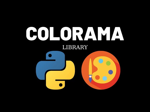 How to use colorama libary in Python?