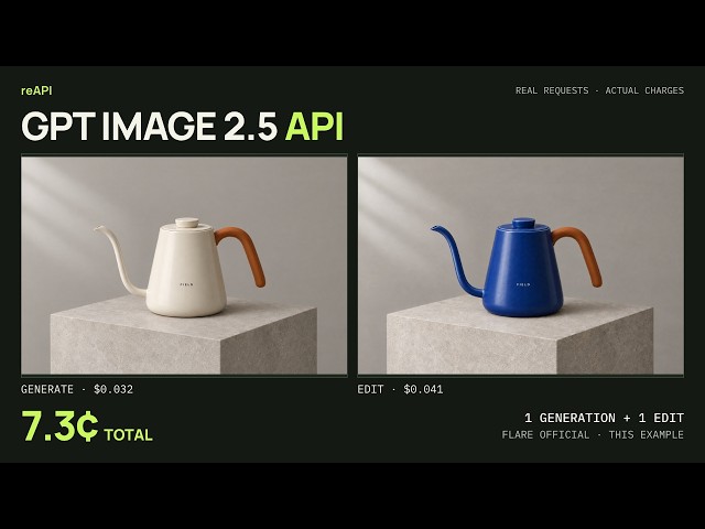 GPT Image 2.5 API Tutorial: Generate, Edit & Track Costs
