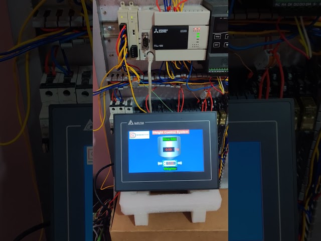 រៀនសរសេរ Program PLC Mitsubishi និង HMI Delta #automation #plc #hmi #mitsubishi #electrical