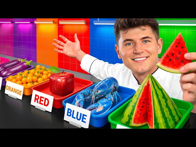 I Ate Rare Food In EVERY Color