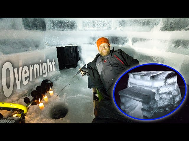 Solo Overnight & Ice Igloo Build Part 2  /Day 4 of 5 "On The Ice" Winter Survival Camping In V...