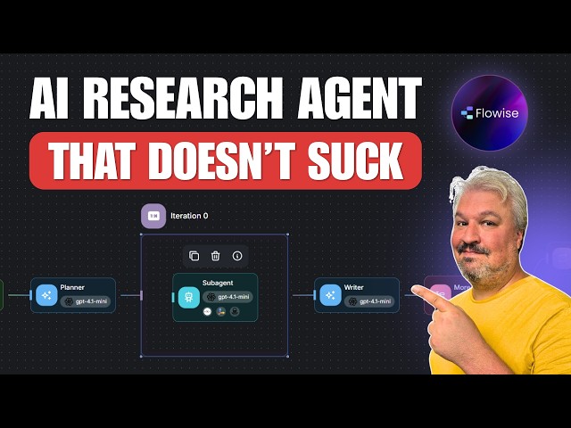 Build a Deep Research Agent in Flowise (Multi-Agent System)