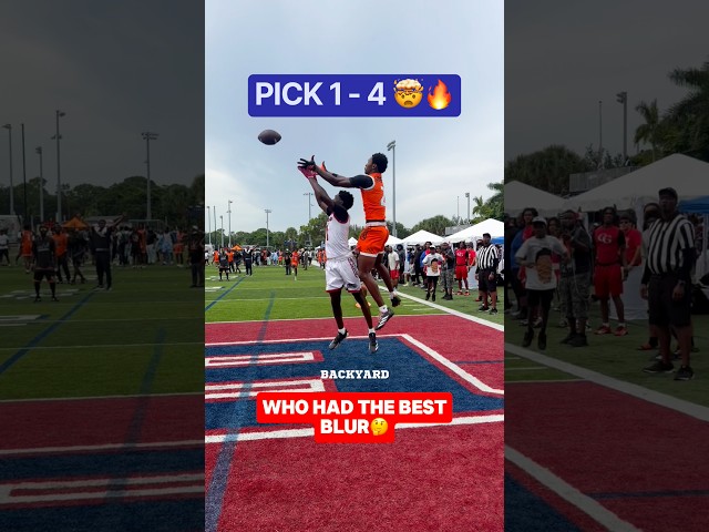 Which 5⭐️ had the BEST blur⁉️🤯🔥 #blur #footballshorts #footballplayer #footballskills #touchdown