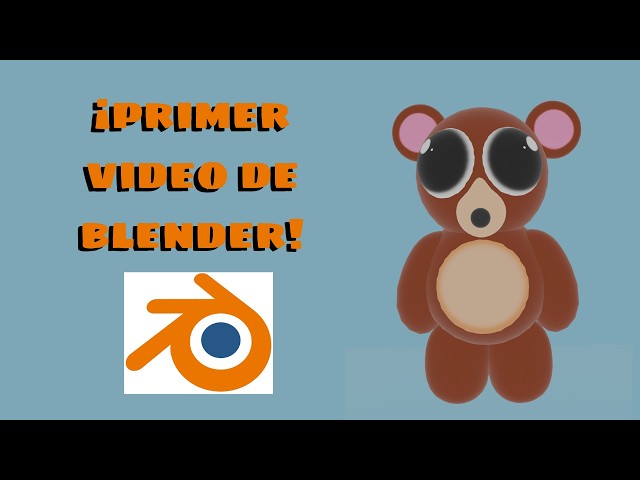 FIRST BLENDER VIDEO! | Making a TEDDY BEAR 🧸🧸 or is it a mouse? | Tutorial? 🤔🤔