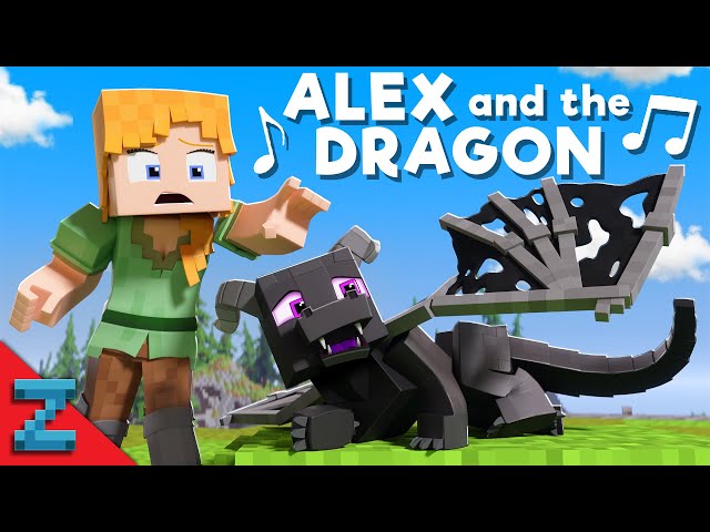“Alex and the Dragon” [VERSION A] Minecraft Animation Music Video (TheFatRat & Anjulie - Fly Away)