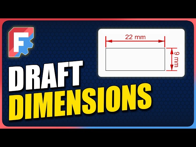 How to Use Dimensions in FreeCAD Draft Workbench | Tutorial
