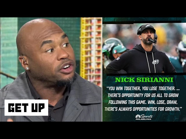 GET UP | "SIRIANNI UNDER FIRE!" - Steve Smith Sr. on Hurts struggles as Eagles collapse to Rams