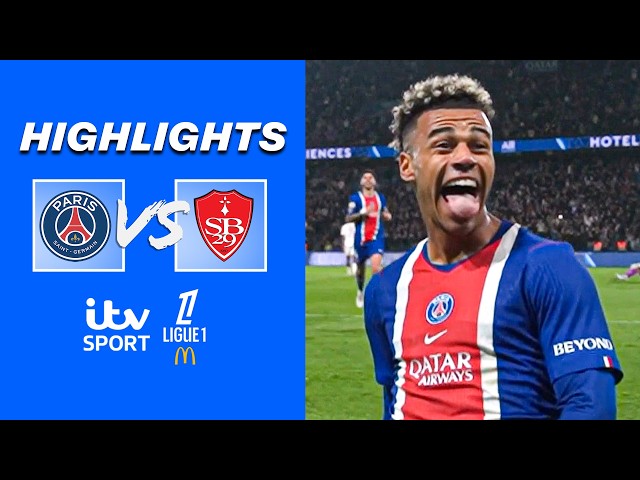 HIGHLIGHTS - PSG v Brest | Doué Strike Pushes Hosts Closer to Title | Ligue 1