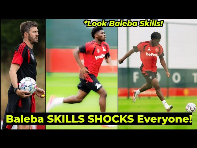 Even Carrick was SHOCKED as Baleba SPEED & Skills DID THIS in Man United training ahead of Brighton