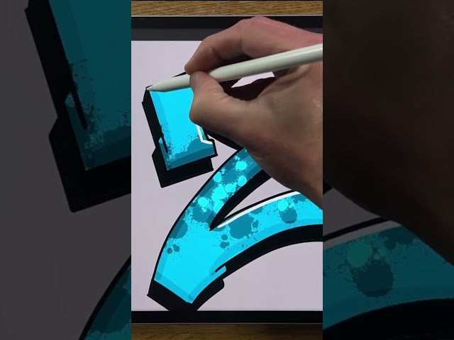 Graffiti alphabet A to Z a procreate tutorial #graffitiletters