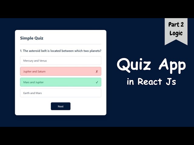 How to Build a Professional Quiz App UI in React JS 🧠 | Part 2