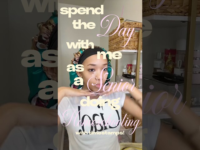 DIML as a homeschooled SENIOR🎀🍵 #grwm #morningroutine #diml #homeschooling #nightroutine #senior