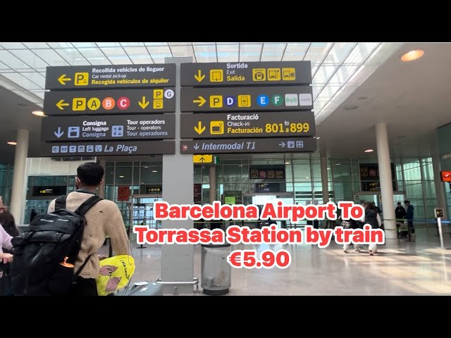 Barcelona Airport to city centre Barcelona | how to take metro to Torrassa Station | Spain,Europe