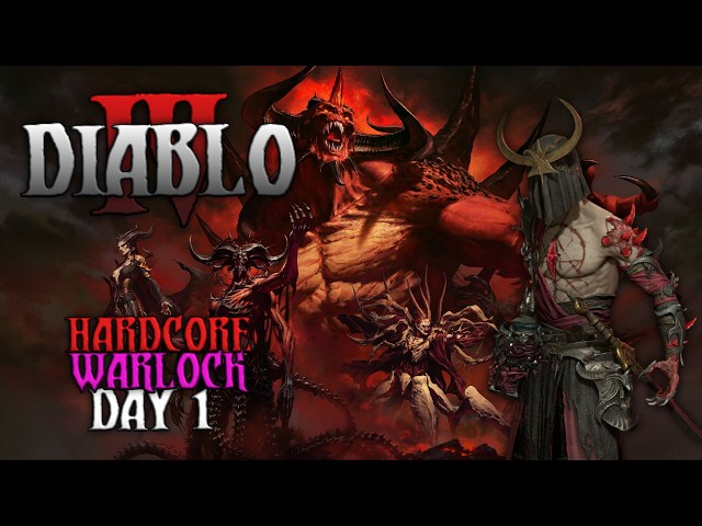 Diablo 4 Hardcore Warlock | Day 1 | No Guide, Cooking My Own Build