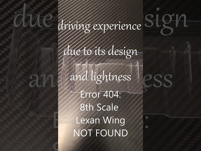 Types Of 8th Scale RC Wings #rc #rccars #roachrc